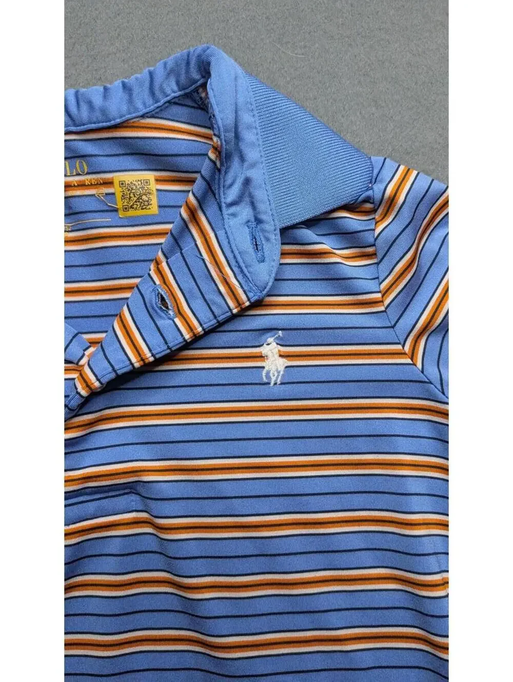 Polo Ralph Lauren Polo Shirt Kids 2T Blue Striped Short Sleeve Pony Logo
